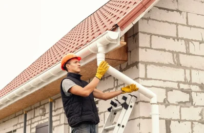 Pose et remplacement de gouttières à Droué